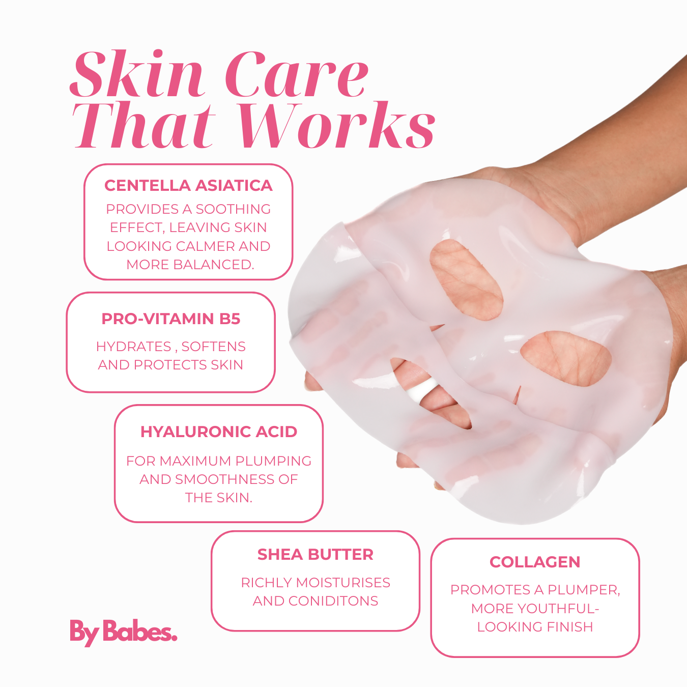 Korean Pink Collagen Face Masks