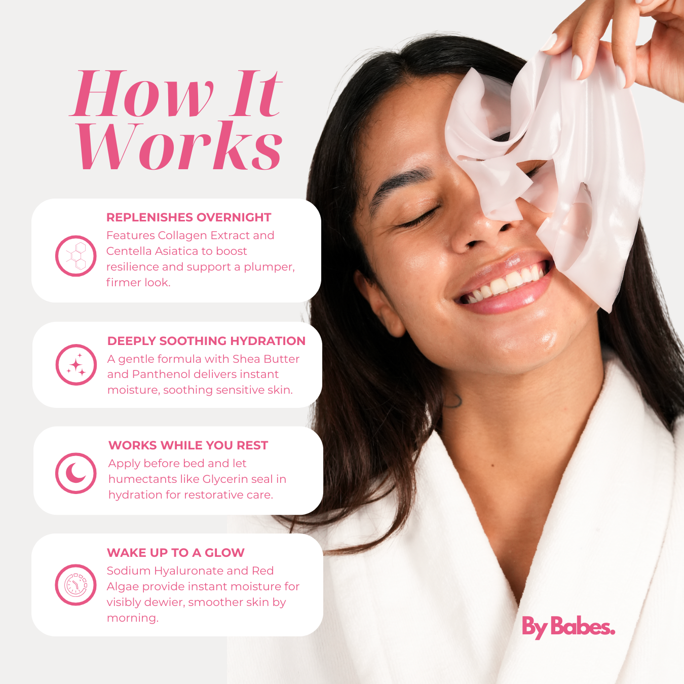 Korean Pink Collagen Face Masks